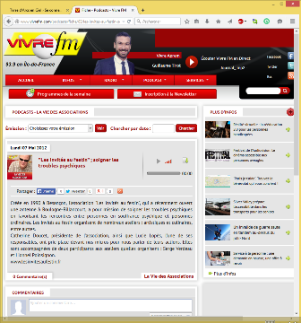 Lien emission Vivre Fm du lundi 07 mai 2012